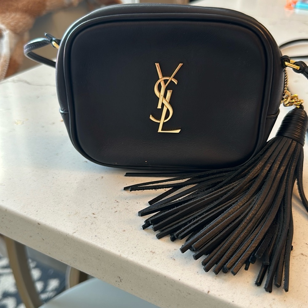 Saint Laurent fringe blogger tassel bag